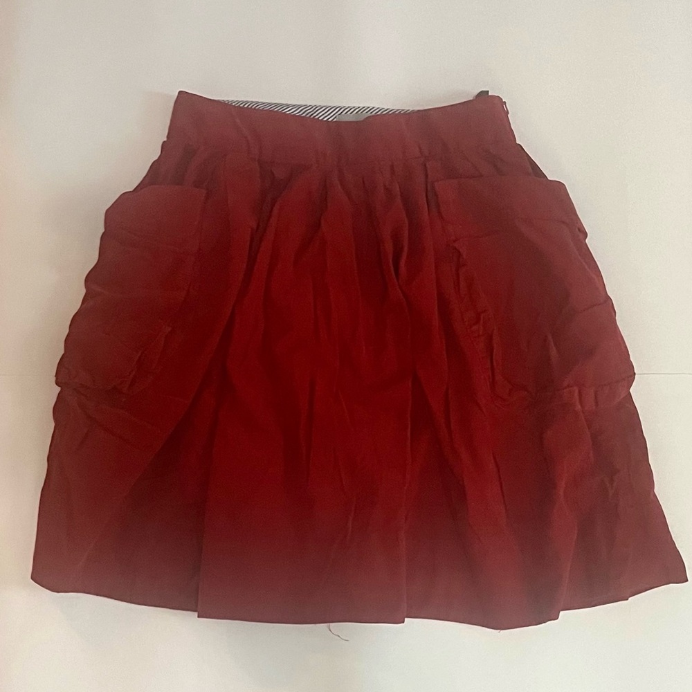 Maeve Brick Red Corduroy Skirt